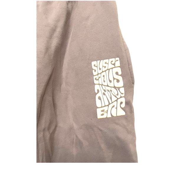 Suspicious Antwerp Jogger Sweatpants Women Size XS Lilac Purple Pullon High Rise - Picture 5 of 7